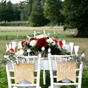 burlap flag